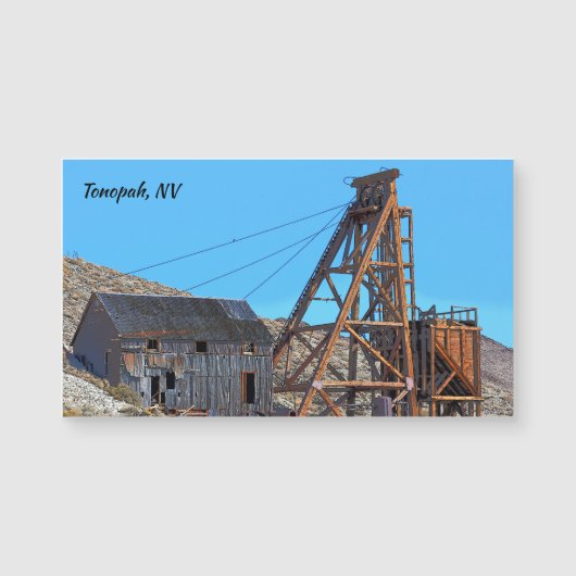 Tonopah Nevada Magnetic Kaart (Voorkant)