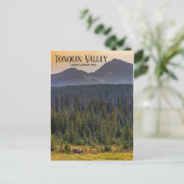Tonquin Valley, Jasper NP Caribou Postcard Briefkaart (Staand voorkant)