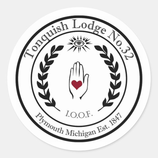 Tonquish IOOF Sticker