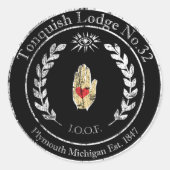 Tonquish IOOF Sticker - zwart (Voorkant)