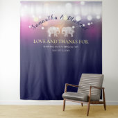 TONS OF LIEFDE/Olifant Nachtlichten Huwelijk Custo Wandkleed (In situ)