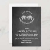 Tons of Love Chalkboard Couple's Baby shower Kaart (Voorkant / Achterkant)