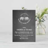 Tons of Love Chalkboard Couple's Baby shower Kaart (Staand voorkant)