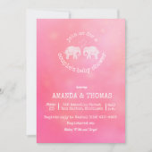 Tons of Love Pink Couple's Baby Girl Shower Kaart (Voorkant)