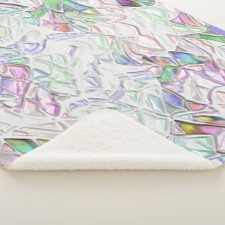 Tons pérola ou peças coloridas ao crème sherpa deken