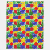 Tons van labels  fleece deken (Voorkant)