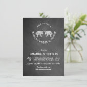 Tons van liefde krijtbord paar's bruiloft douche kaart (Staand voorkant)