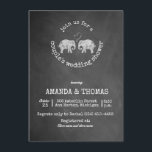 Tons van liefde krijtbord paar's bruiloft douche kaart<br><div class="desc">Schattige artsy retro olifant koppel ontwerp met tonnen liefde voor elkaar om het nieuwe leven samen te verwelkomen. Als u de tekst wilt wijzigen, gebruikt u de optie Aanpassen. Voor uitgebreidere tekstwijzigingen, zoals wijzigingen in het lettertype, de tekenkleur of de tekstgrootte en -indeling, kiest u de optie Aanpassen. **Copyright 2016-Cadeau...</div>