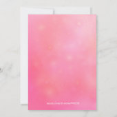 Tons van Liefde Roze Paar's Bruiloft / Birdal Douc Kaart (Achterkant)