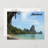 Tonsai Beach-Railay Beach Krabi Thailand Postcard Briefkaart (Voorkant / Achterkant)