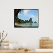 Tonsai Beach-Railay Beach Krabi Thailand Print (Keuken)