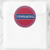 Tønsberg City Pride Embleem – Noorse identiteit Ronde Sticker (Tas)