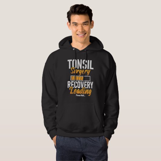 Tonsil Surgery Recovery Loading Tonsillectomy Sur Hoodie (Voorkant volledig)