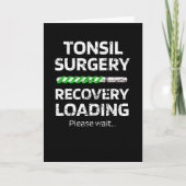 Tonsil Surgery Recovery| Tonsillectomie Kaart (Voorkant)