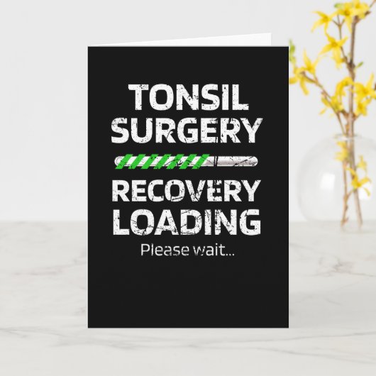 Tonsil Surgery Recovery| Tonsillectomie Kaart (Gele Bloem)