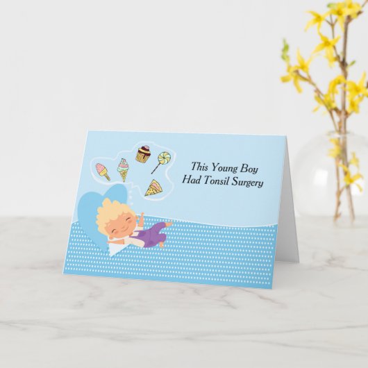 Tonsil Surgery Young Kaart (Gele Bloem)