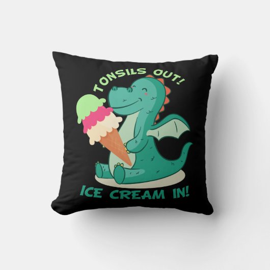 Tonsillectomie Chirurgie Tonsils uit ijskap in Kussen (Voorkant)