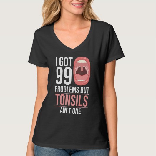 Tonsillectomie Tonsil verwijdering herstel chirurg T-shirt (Voorkant)