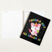 Tonsillen uit, ijs in | eenhoornkat planner (Display)