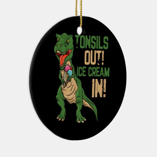 Tonsillen uit ijs verwijdering chirurgie herstel t keramisch ornament (Rechts)