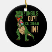 Tonsillen uit ijs verwijdering chirurgie herstel t keramisch ornament (Voorkant)