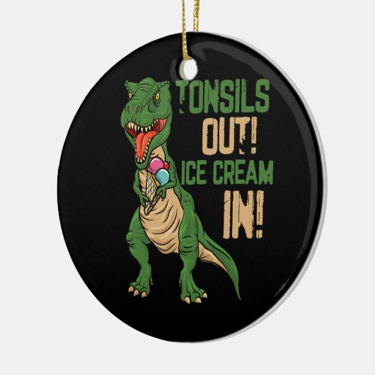 Tonsillen uit ijs verwijdering chirurgie herstel t keramisch ornament (Links)