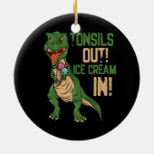 Tonsillen uit ijs verwijdering chirurgie herstel t keramisch ornament (Achterkant)