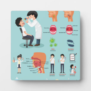 Tonsillen veroorzaakt virale infectie fotoplaat