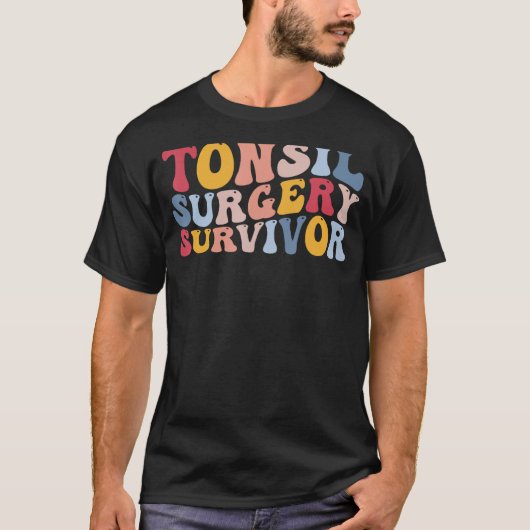 Tonsillitis Tonsillectomie Tonsilchirurgie Survivo T-shirt (Voorkant)