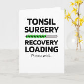 Tonsiloperatie herstel | Tonsillectomie geschenken Kaart (Gele Bloem)