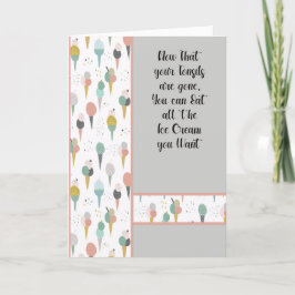 Tonsils worden goed voor kinderen met ijsklontjes bedankkaart