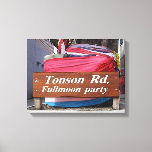 Tonson Rd. Fullmoon Party Canvas Afdruk (Voorkant)