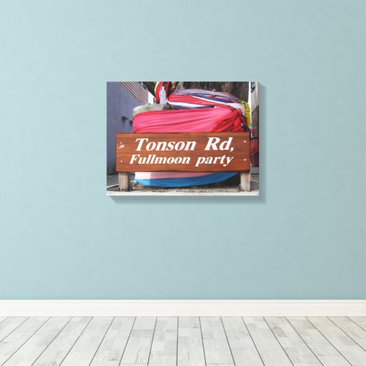 Tonson Rd. Fullmoon Party Canvas Afdruk (Insitu (Houten vloer))