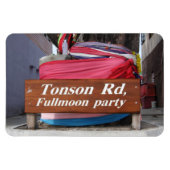 Tonson Rd. Fullmoon Party, Koh Phangan, Thailand Magneet (Horizontaal)