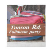 Tonson Rd. Fullmoon Party, Koh Phangan, Thailand Notitieblok (Voorkant)