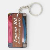 Tonson Rd. Fullmoon Party, Koh Phangan, Thailand Sleutelhanger (achterkant)