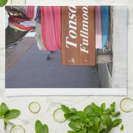 Tonson Rd. Fullmoon Party, Koh Phangan, Thailand Theedoek (Gevouwen)