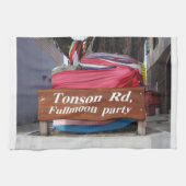 Tonson Rd. Fullmoon Party, Koh Phangan, Thailand Theedoek (Horizontaal)