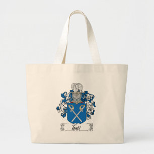 Tonti Family Crest Grote Tote Bag