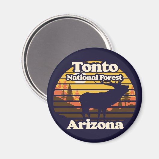 Tonto Nationaal Woud Arizona Magneet (Voorkant / Achterkant)