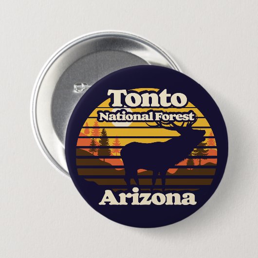 Tonto Nationaal Woud Arizona Ronde Button 7,6 Cm (Voorkant /achterkant)