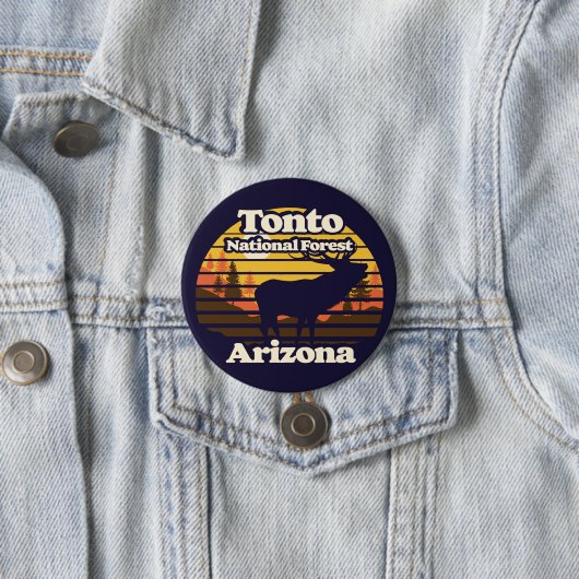 Tonto Nationaal Woud Arizona Ronde Button 7,6 Cm (In situ)
