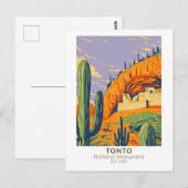 Tonto National Monument Arizona  Briefkaart (Voorkant / Achterkant)