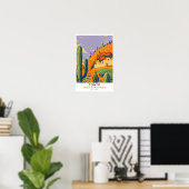 Tonto National Monument Arizona Retro Poster (Thuiskantoor)