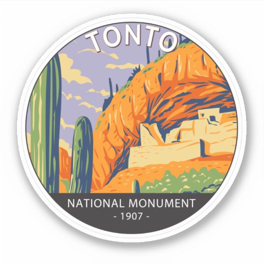 Tonto National Monument Arizona  Sticker (Voorkant)