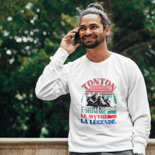 Tonton l'homme Le Mythe la légende Vintage Gifts T-shirt