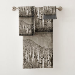 Tontos Saguaro Bathroom Towelen Bad Handdoek