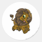 Tonu Brown Ronde Sticker (Voorkant)