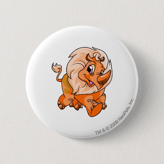 Tonu Sinaasappel Ronde Button 5,7 Cm (Voorkant)