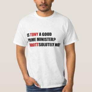 TONY ABBOTT WHITE T-SHIRT